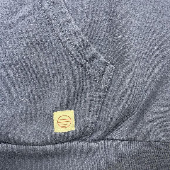 Marine Layer Hoodie Mens Large Navy Blue Full Zip Sweatshirt Logo Cotton Modal - Picture 5 of 11